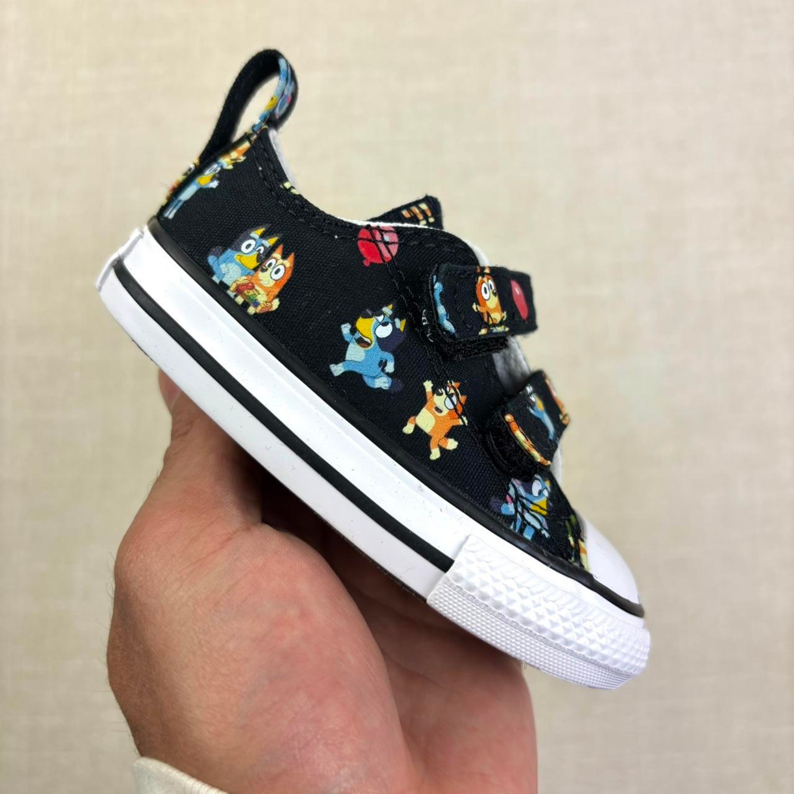Bluey X Converse Chuck Taylor All Star “All Over Print Black” 4t